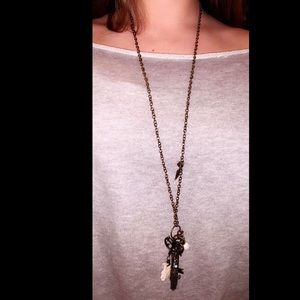 bronze key necklace